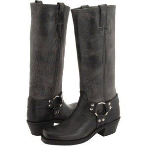 Frye Woman's Harness 15 R Boots Black/Charcoal Size 9 1/2. New Condition.